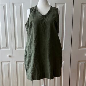 Briggs Olive Green Sleeveless dress
